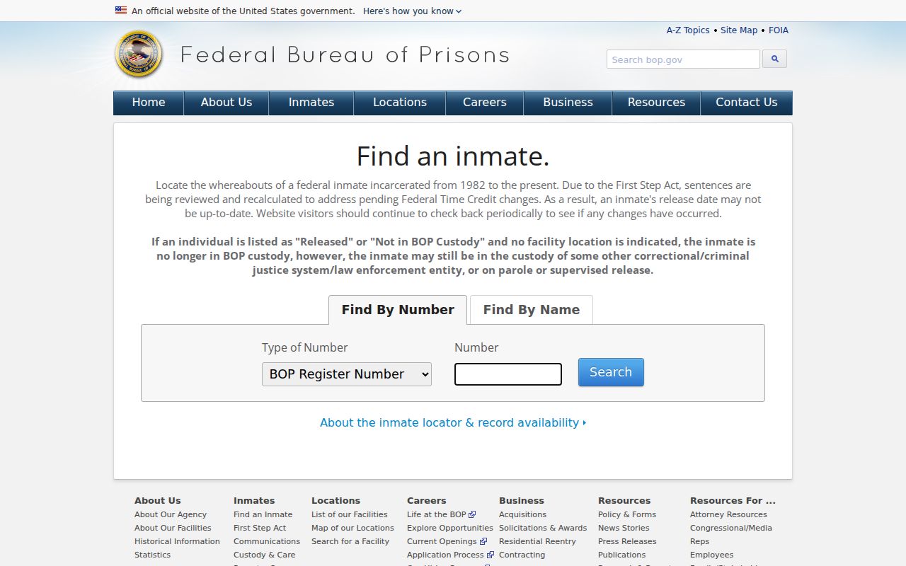 Woodbury County criminal history federal inmate locator channel